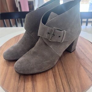 André Taupe Suede Ankle Boots